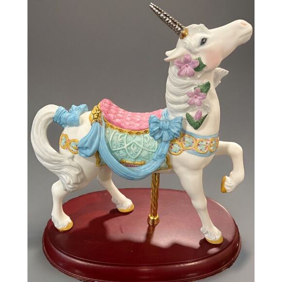 Vintage 1988 Lenox Carousel Unicorn Figurine